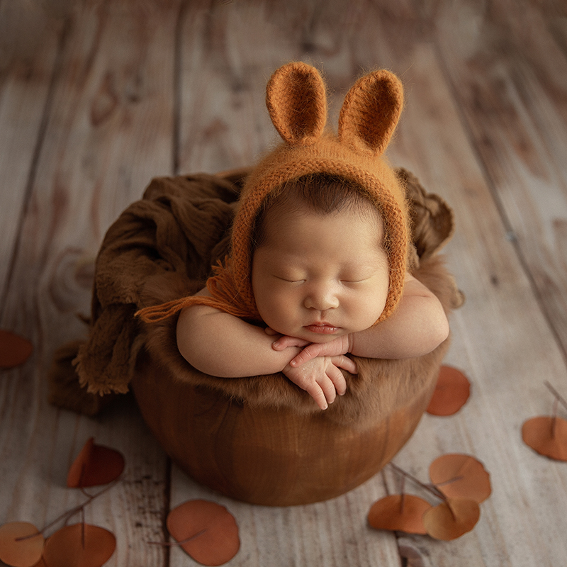 Knitted Rabbit Hat Newborn Pho - Photography Cheat Sheet ulasan dan harga