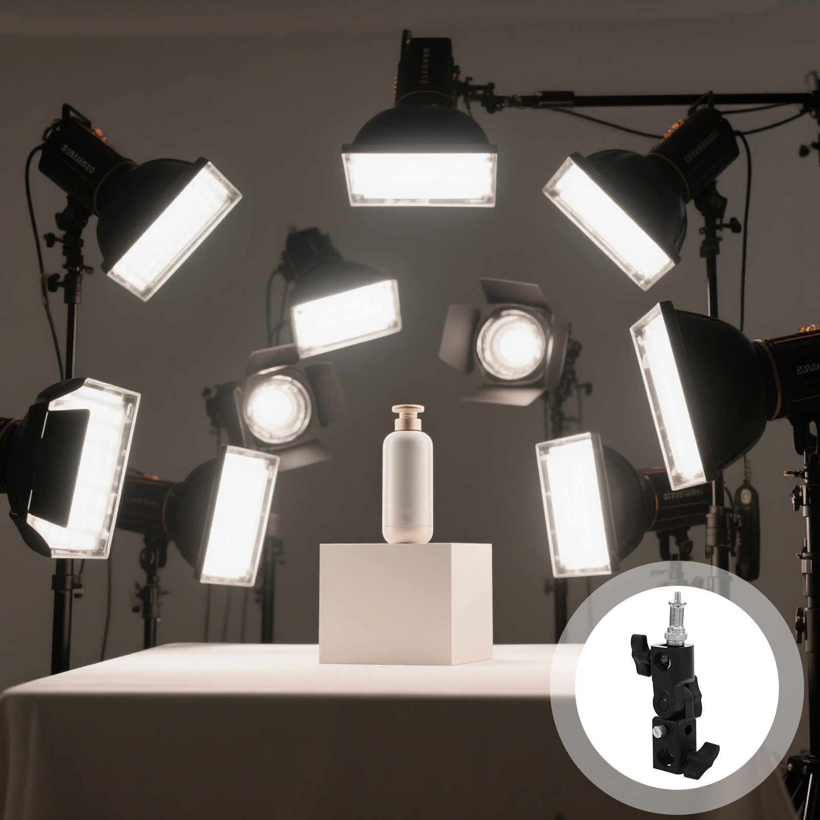 Umbrella Mount for Light Stand - Photography Umbrella ulasan dan harga