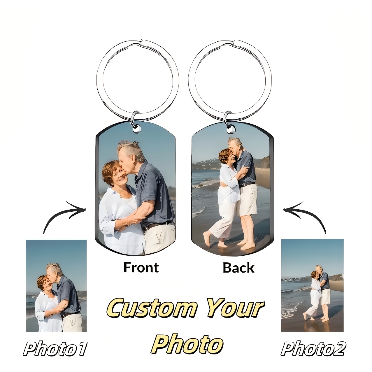 Custom Double Sided Photo Keyc - Photographic Memory ulasan dan harga