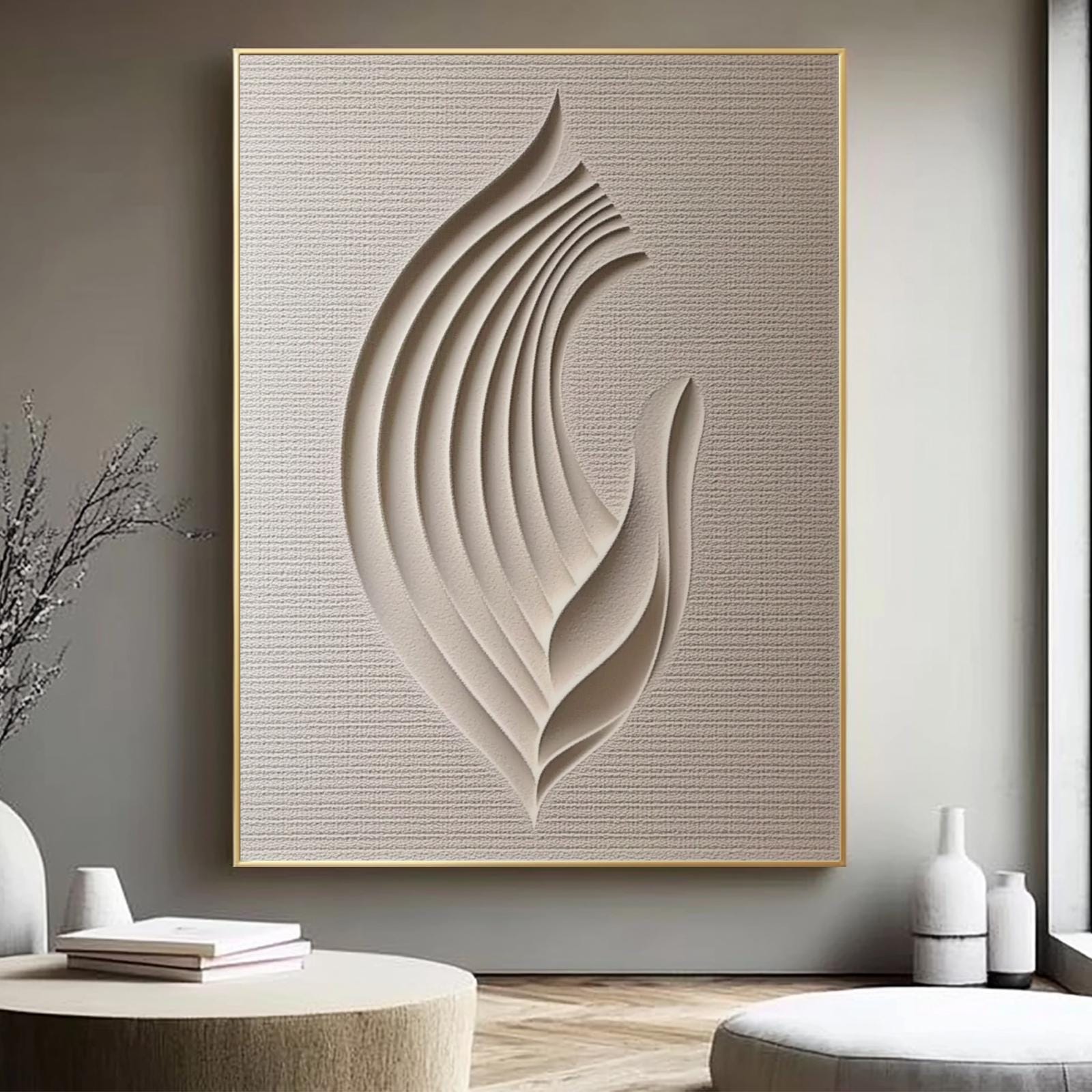 1pc frameless Abstract 3d Reli - Photography Geometry ulasan dan harga